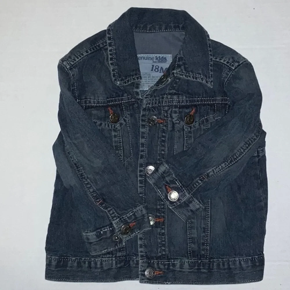 OshKosh B’Gosh Baby Boy Denim Jacket Blue Jean Toddler Jacket - Size 18M